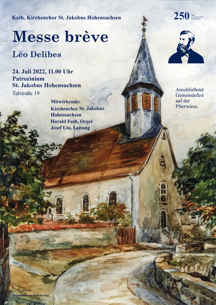 Chorprojekt: Messe brève von Léo Delibes – Patrozinium St. Jakobus am 24. Juli 2022